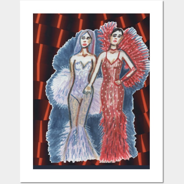 Fashion Show Haute Couture Wall Art by Mila-Ola_Art